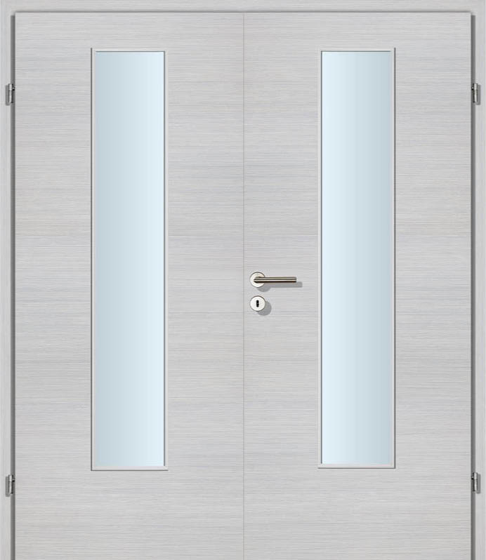 CPL Denver Innentür Inkl. Zarge (Türrahmen) Doppeltüre Inkl. Glaslichte EN Mittig