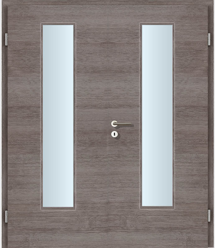 CPL Las Vegas Innentür Inkl. Zarge (Türrahmen) Doppeltüre Inkl. Glaslichte EN Mittig