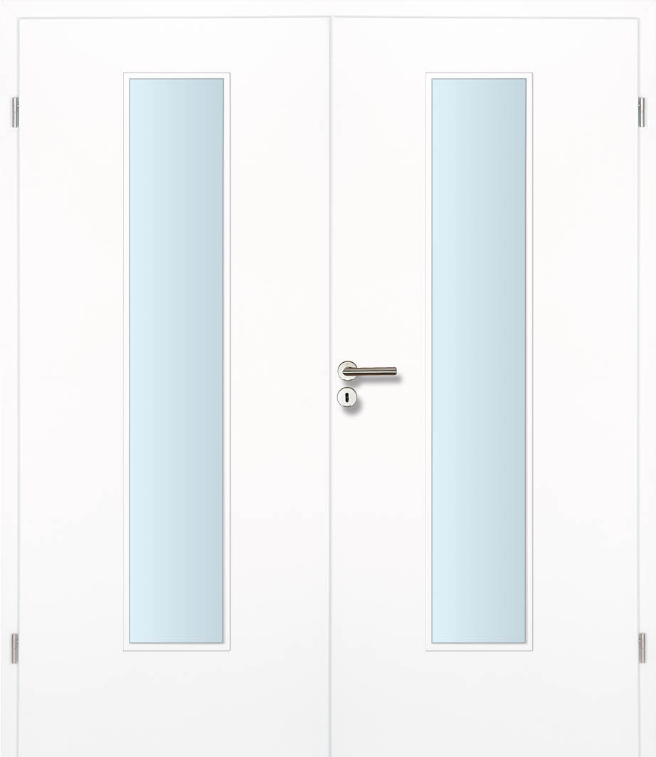 CPL Edelweiss Innentür Inkl. Zarge (Türrahmen) Doppeltüre Inkl. Glaslichte EN Mittig